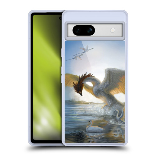Piya Wannachaiwong Dragons Of Sea And Storms Swan Dragon Soft Gel Case for Google Pixel 7a