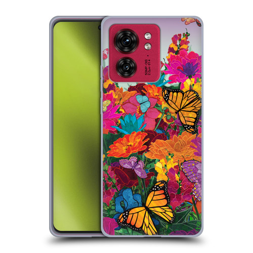 Suzan Lind Butterflies Garden Soft Gel Case for Motorola Moto Edge 40