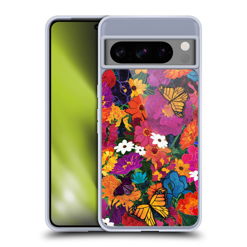 Suzan Lind Butterflies Flower Collage Soft Gel Case for Google Pixel 8 Pro