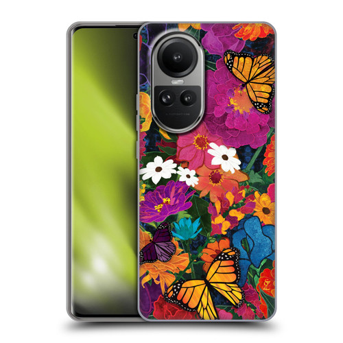 Suzan Lind Butterflies Flower Collage Soft Gel Case for OPPO Reno10 5G / Reno10 Pro 5G