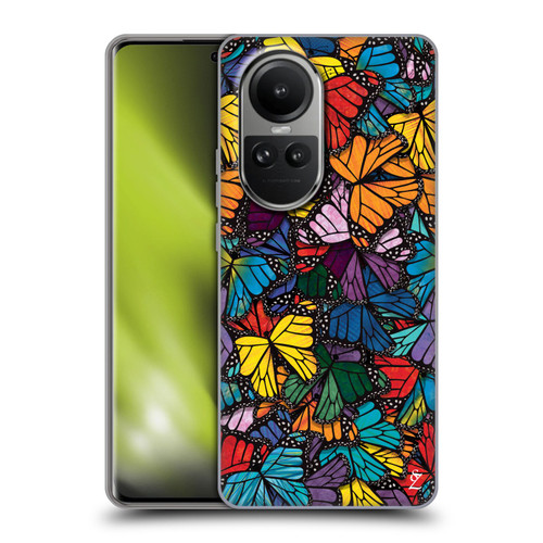 Suzan Lind Butterflies Monarch Soft Gel Case for OPPO Reno10 5G / Reno10 Pro 5G