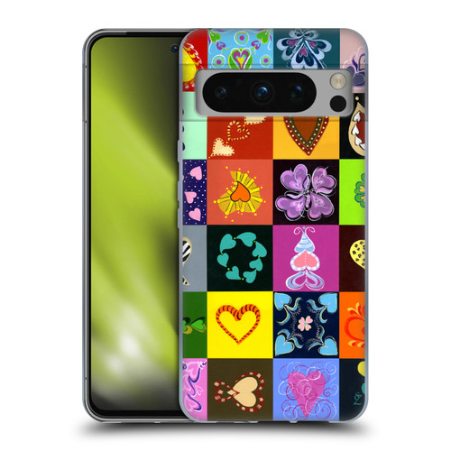 Suzan Lind Colours & Patterns Heart Quilt Soft Gel Case for Google Pixel 8 Pro