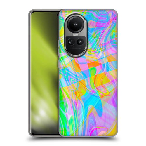 Suzan Lind Marble Abstract Rainbow Soft Gel Case for OPPO Reno10 5G / Reno10 Pro 5G