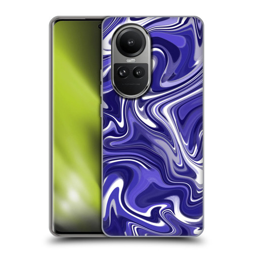 Suzan Lind Marble 2 Dark Violet Soft Gel Case for OPPO Reno10 5G / Reno10 Pro 5G