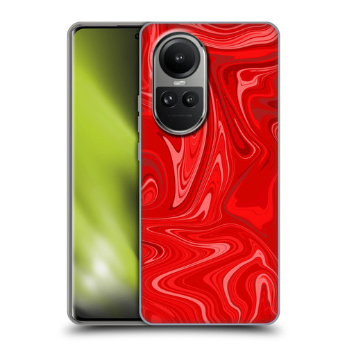 Suzan Lind Marble 2 Red Soft Gel Case for OPPO Reno10 5G / Reno10 Pro 5G