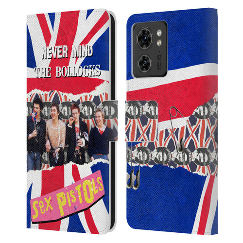 Sex Pistols Band Art Group Photo Leather Book Wallet Case Cover For Motorola Moto Edge 40