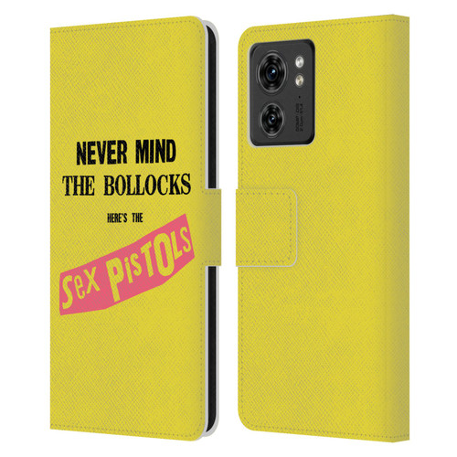 Sex Pistols Band Art NMTB Album Leather Book Wallet Case Cover For Motorola Moto Edge 40