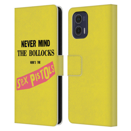 Sex Pistols Band Art NMTB Album Leather Book Wallet Case Cover For Motorola Moto G73 5G