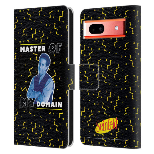 Seinfeld Graphics Master Of My Domain Leather Book Wallet Case Cover For Google Pixel 7a