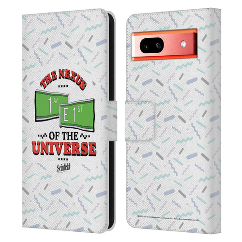 Seinfeld Graphics Nexus Of The Universe Leather Book Wallet Case Cover For Google Pixel 7a