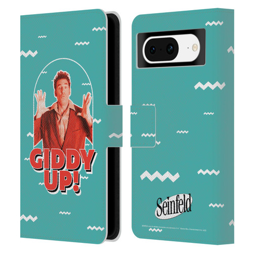 Seinfeld Graphics Giddy Up! Leather Book Wallet Case Cover For Google Pixel 8