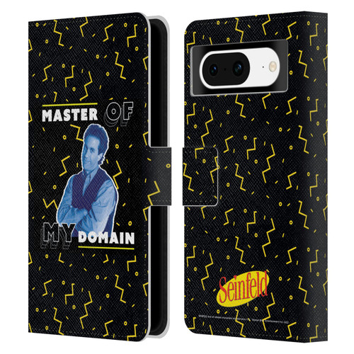 Seinfeld Graphics Master Of My Domain Leather Book Wallet Case Cover For Google Pixel 8