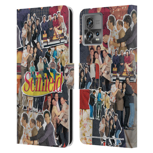 Seinfeld Graphics Collage Leather Book Wallet Case Cover For Motorola Moto Edge 30 Fusion