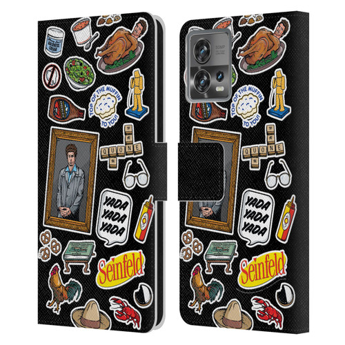 Seinfeld Graphics Sticker Collage Leather Book Wallet Case Cover For Motorola Moto Edge 30 Fusion