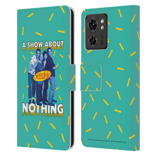 Seinfeld Graphics A Show About Nothing Leather Book Wallet Case Cover For Motorola Moto Edge 40