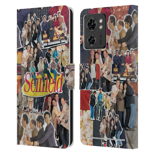 Seinfeld Graphics Collage Leather Book Wallet Case Cover For Motorola Moto Edge 40