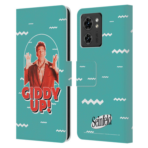 Seinfeld Graphics Giddy Up! Leather Book Wallet Case Cover For Motorola Moto Edge 40