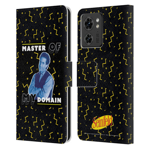 Seinfeld Graphics Master Of My Domain Leather Book Wallet Case Cover For Motorola Moto Edge 40