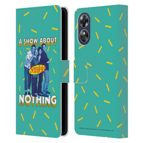 Seinfeld Graphics A Show About Nothing Leather Book Wallet Case Cover For OPPO A17