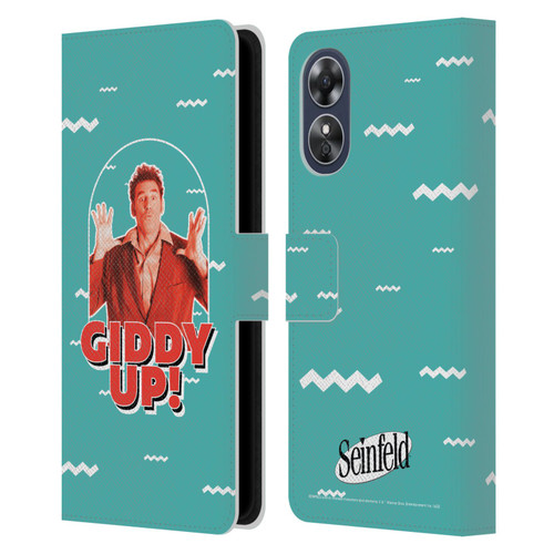 Seinfeld Graphics Giddy Up! Leather Book Wallet Case Cover For OPPO A17