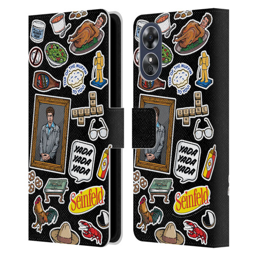 Seinfeld Graphics Sticker Collage Leather Book Wallet Case Cover For OPPO A17