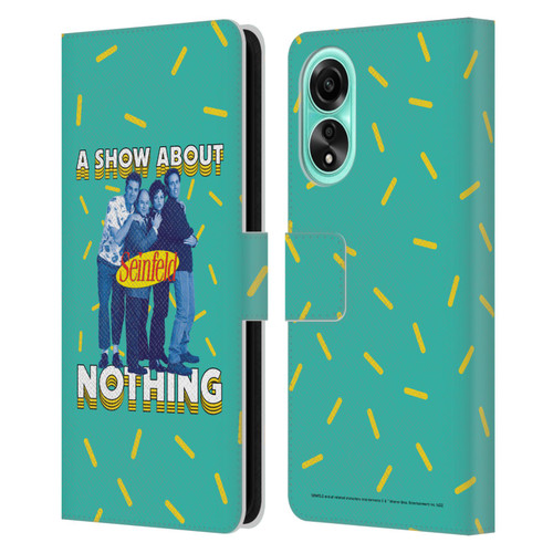 Seinfeld Graphics A Show About Nothing Leather Book Wallet Case Cover For OPPO A78 4G
