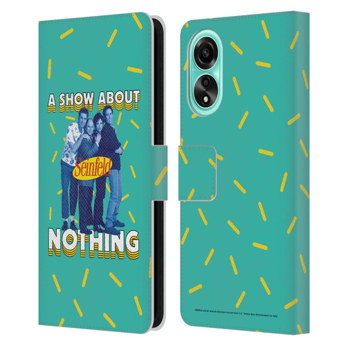 Seinfeld Graphics A Show About Nothing Leather Book Wallet Case Cover For OPPO A78 5G