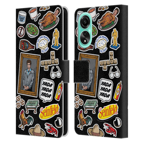 Seinfeld Graphics Sticker Collage Leather Book Wallet Case Cover For OPPO A78 5G