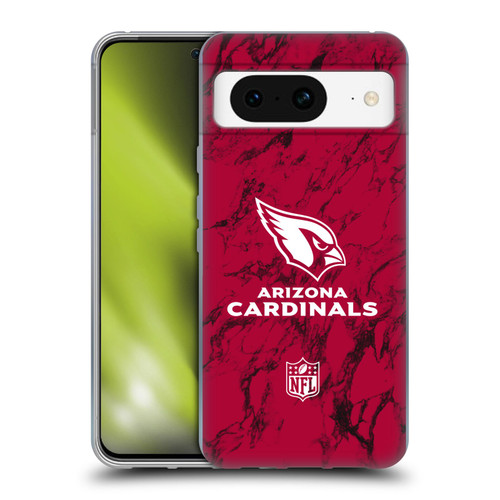 NFL Arizona Cardinals Graphics Coloured Marble Soft Gel Case for Google Pixel 8