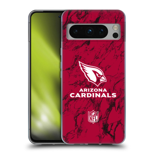 NFL Arizona Cardinals Graphics Coloured Marble Soft Gel Case for Google Pixel 8 Pro