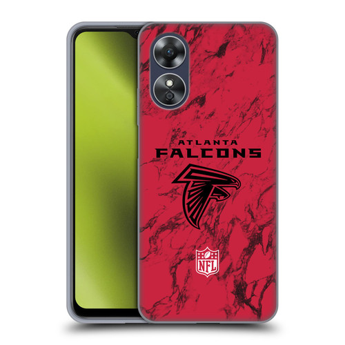 NFL Atlanta Falcons Graphics Coloured Marble Soft Gel Case for OPPO A17
