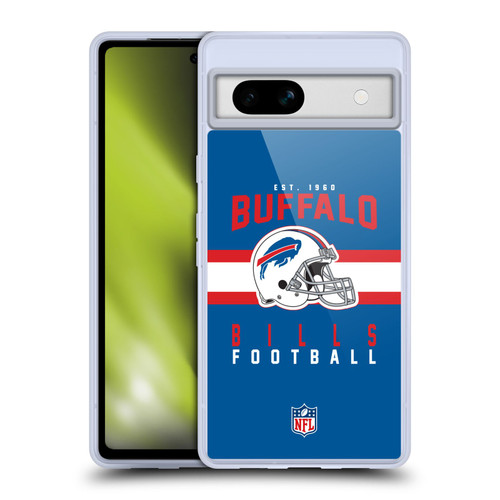 NFL Buffalo Bills Graphics Helmet Typography Soft Gel Case for Google Pixel 7a