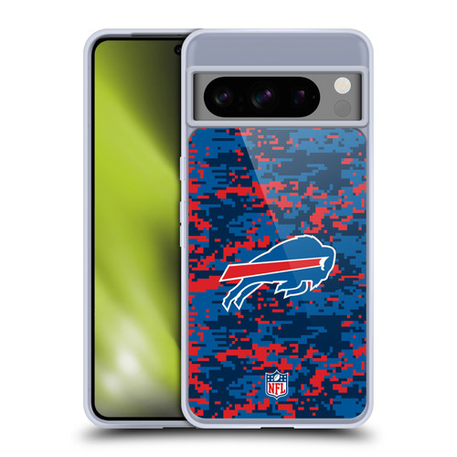 NFL Buffalo Bills Graphics Digital Camouflage Soft Gel Case for Google Pixel 8 Pro