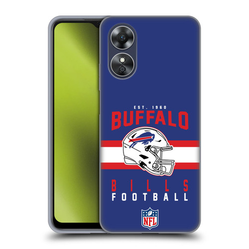 NFL Buffalo Bills Graphics Helmet Typography Soft Gel Case for OPPO A17