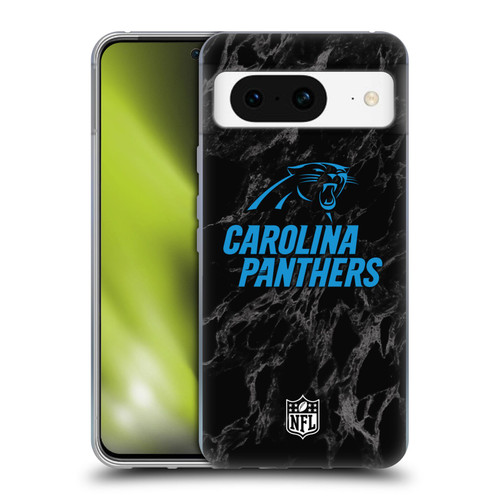 NFL Carolina Panthers Graphics Coloured Marble Soft Gel Case for Google Pixel 8