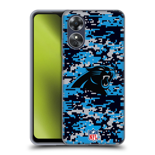 NFL Carolina Panthers Graphics Digital Camouflage Soft Gel Case for OPPO A17