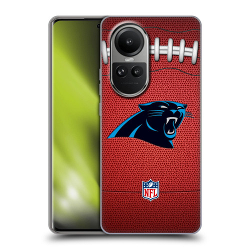 NFL Carolina Panthers Graphics Football Soft Gel Case for OPPO Reno10 5G / Reno10 Pro 5G