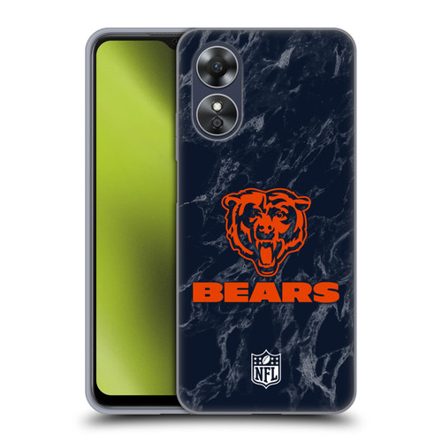 NFL Chicago Bears Graphics Coloured Marble Soft Gel Case for OPPO A17