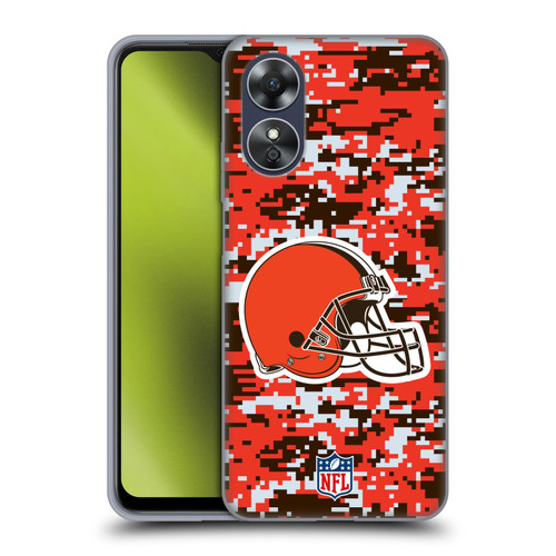 NFL Cleveland Browns Graphics Digital Camouflage Soft Gel Case for OPPO A17