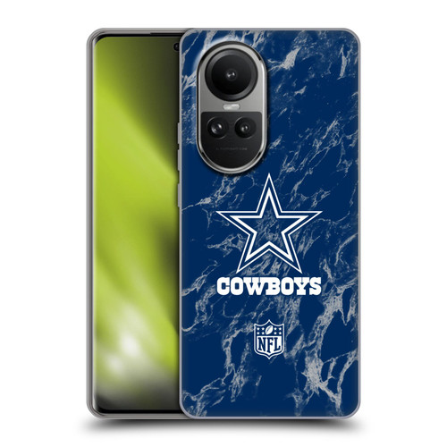 NFL Dallas Cowboys Graphics Coloured Marble Soft Gel Case for OPPO Reno10 5G / Reno10 Pro 5G