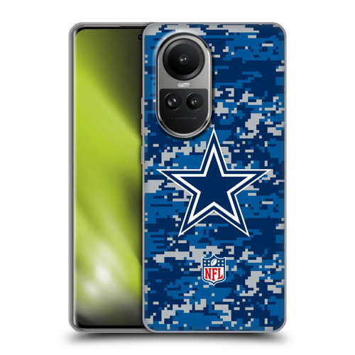 NFL Dallas Cowboys Graphics Digital Camouflage Soft Gel Case for OPPO Reno10 5G / Reno10 Pro 5G