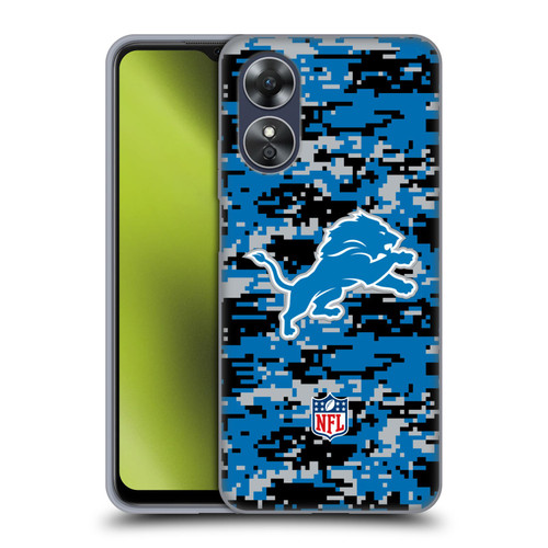 NFL Detroit Lions Graphics Digital Camouflage Soft Gel Case for OPPO A17