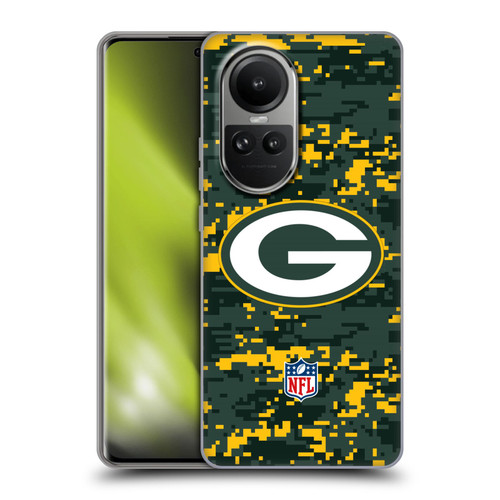 NFL Green Bay Packers Graphics Digital Camouflage Soft Gel Case for OPPO Reno10 5G / Reno10 Pro 5G