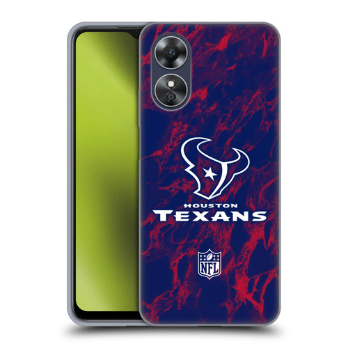 NFL Houston Texans Graphics Coloured Marble Soft Gel Case for OPPO A17
