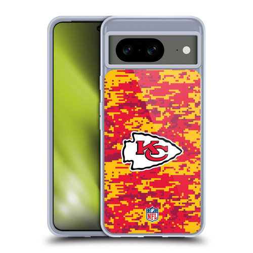 NFL Kansas City Chiefs Graphics Digital Camouflage Soft Gel Case for Google Pixel 8