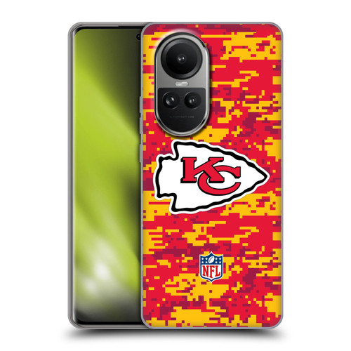 NFL Kansas City Chiefs Graphics Digital Camouflage Soft Gel Case for OPPO Reno10 5G / Reno10 Pro 5G