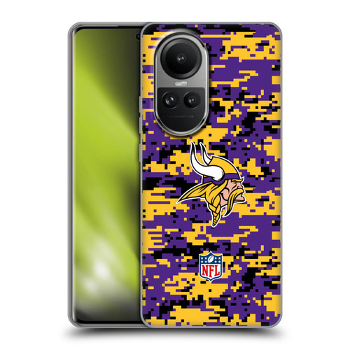 NFL Minnesota Vikings Graphics Digital Camouflage Soft Gel Case for OPPO Reno10 5G / Reno10 Pro 5G