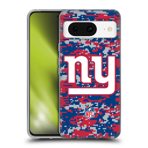 NFL New York Giants Graphics Digital Camouflage Soft Gel Case for Google Pixel 8