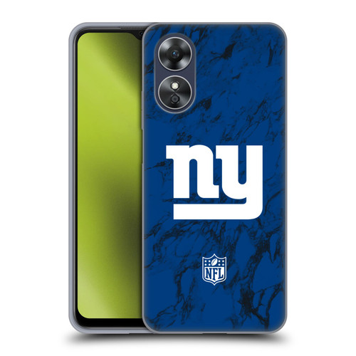 NFL New York Giants Graphics Coloured Marble Soft Gel Case for OPPO A17