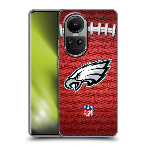 NFL Philadelphia Eagles Graphics Football Soft Gel Case for OPPO Reno10 5G / Reno10 Pro 5G